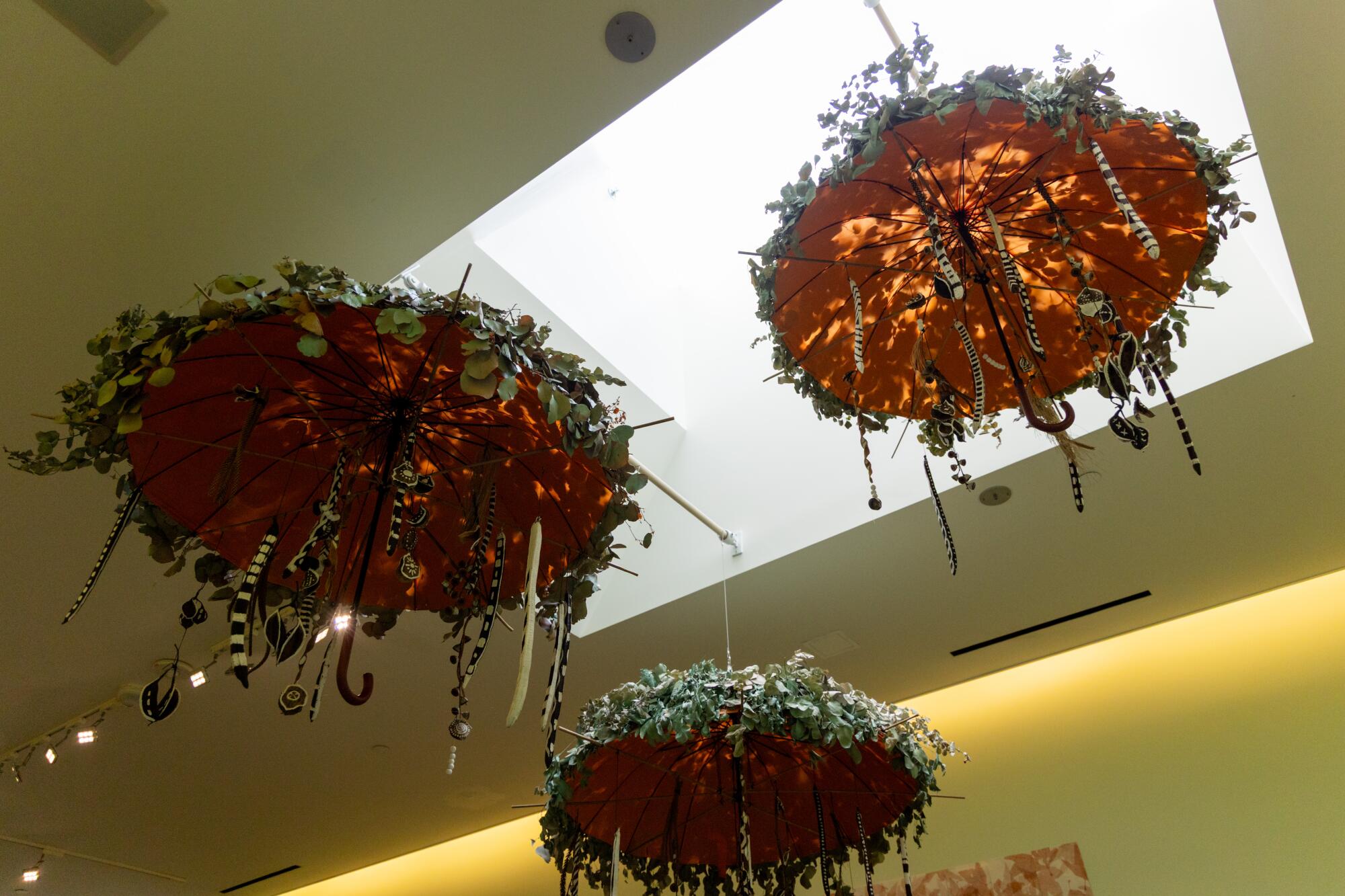 Artist Pascaline Doucin-Dahlke's piece "Suspended Garden" 