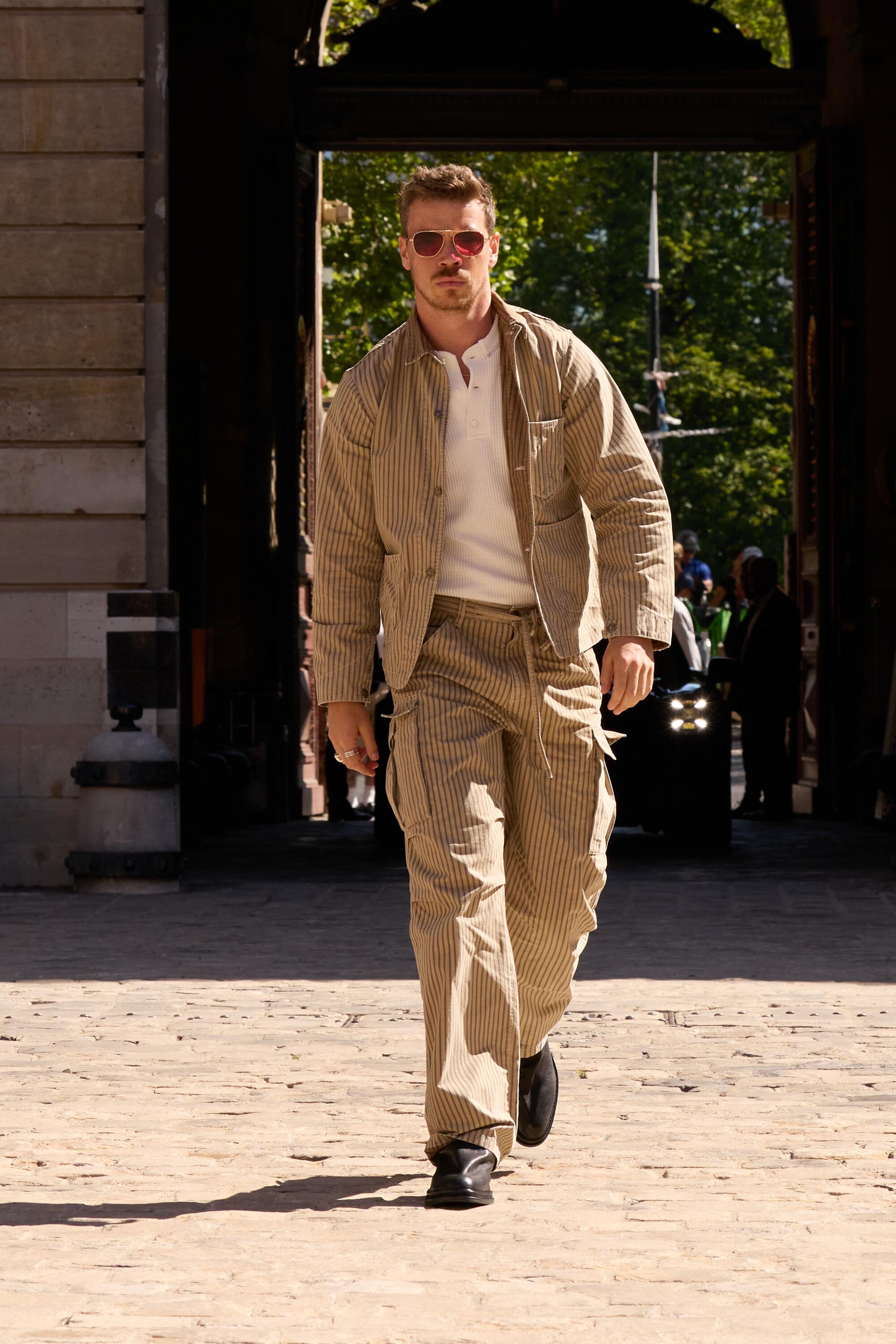 Actor Will Poulter walks 424‘s SS26 runway in Paris.