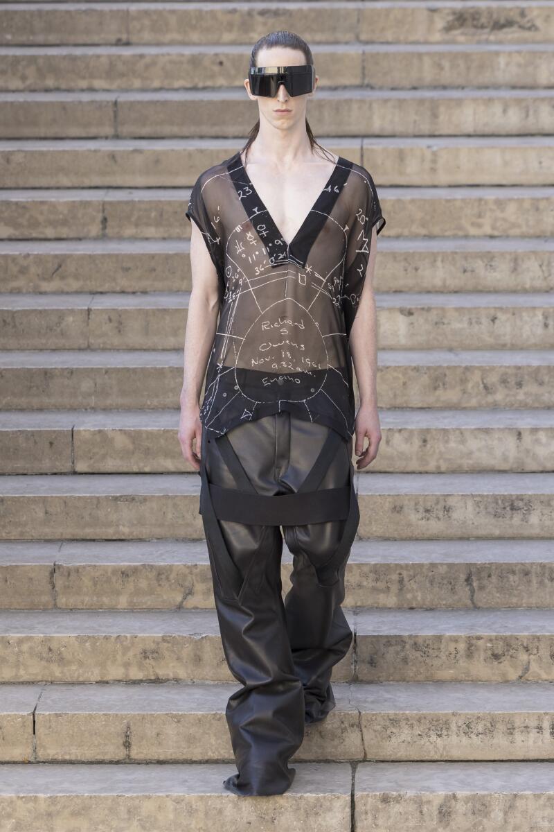 Image July 2025 PFW Accessories Rick Owens Men SS26