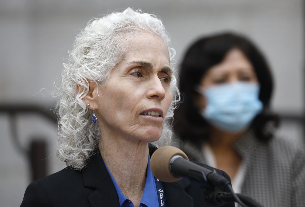 L.A. County Public Health Director Barbara Ferrer said she is bracing for $200 million in cuts to her budget.