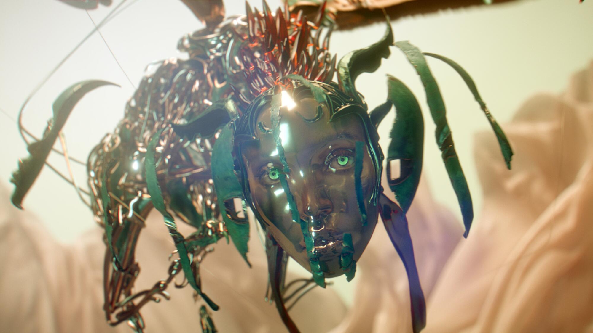 Still from "FKA Twigs, Cellophane," directed by Andrew Thomas Huang.