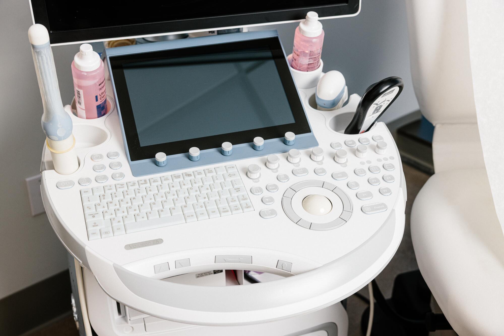An ultrasound machine.