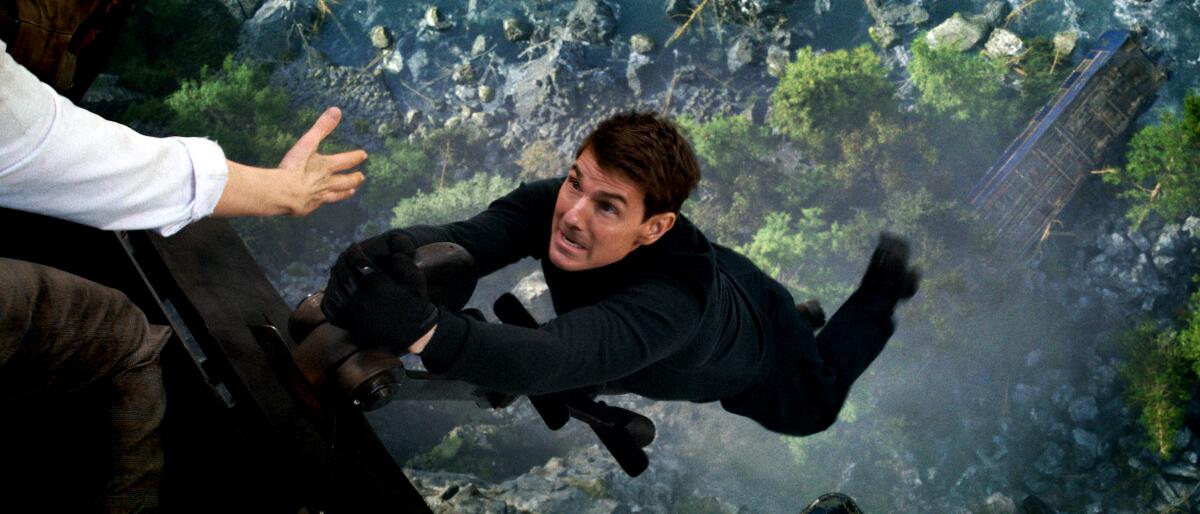 Tom Cruise in "Mission: Impossible: Dead Reckoning Part One" from Paramount Pictures and Skydance.