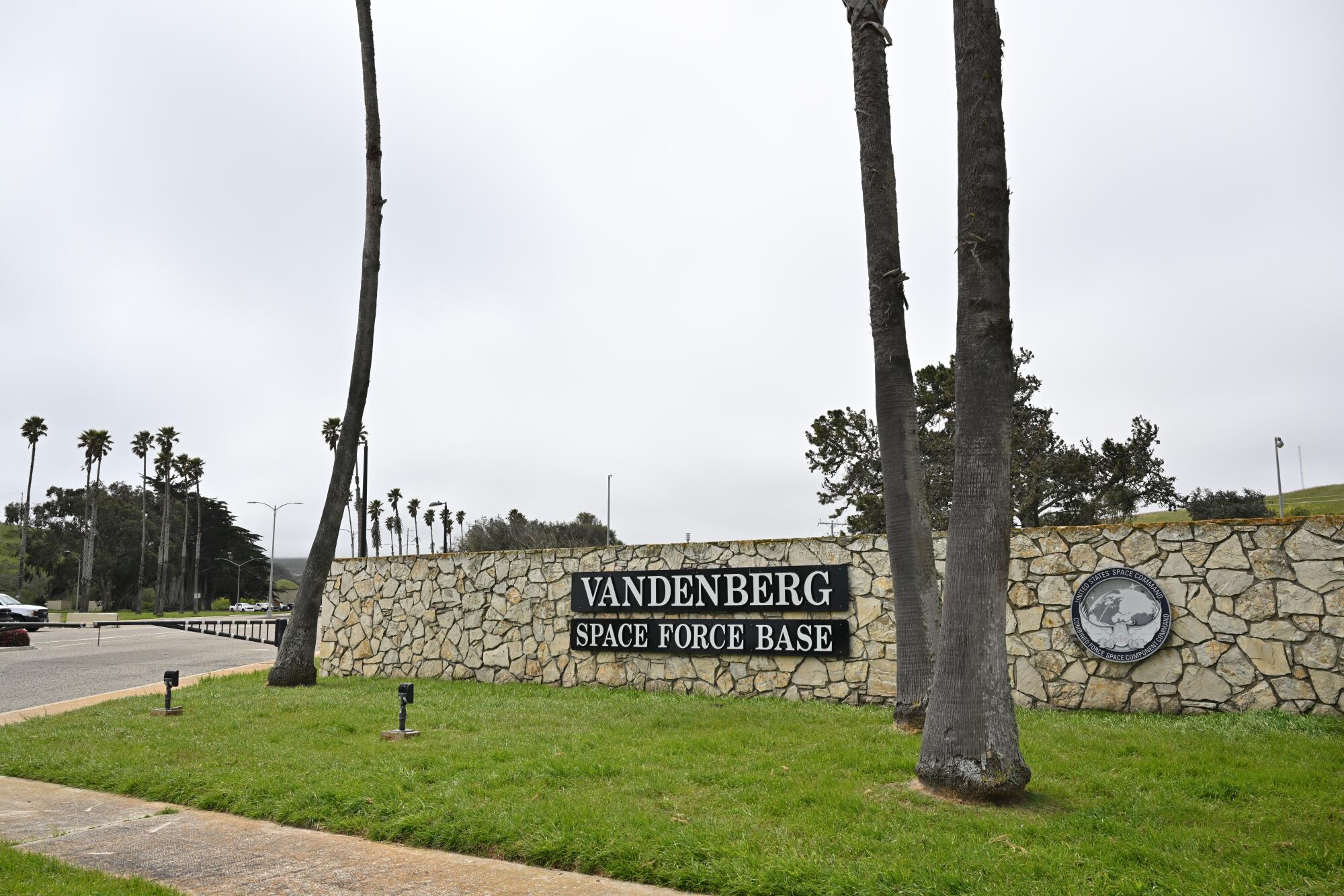 Entrance to Vandenberg Space Force Base.