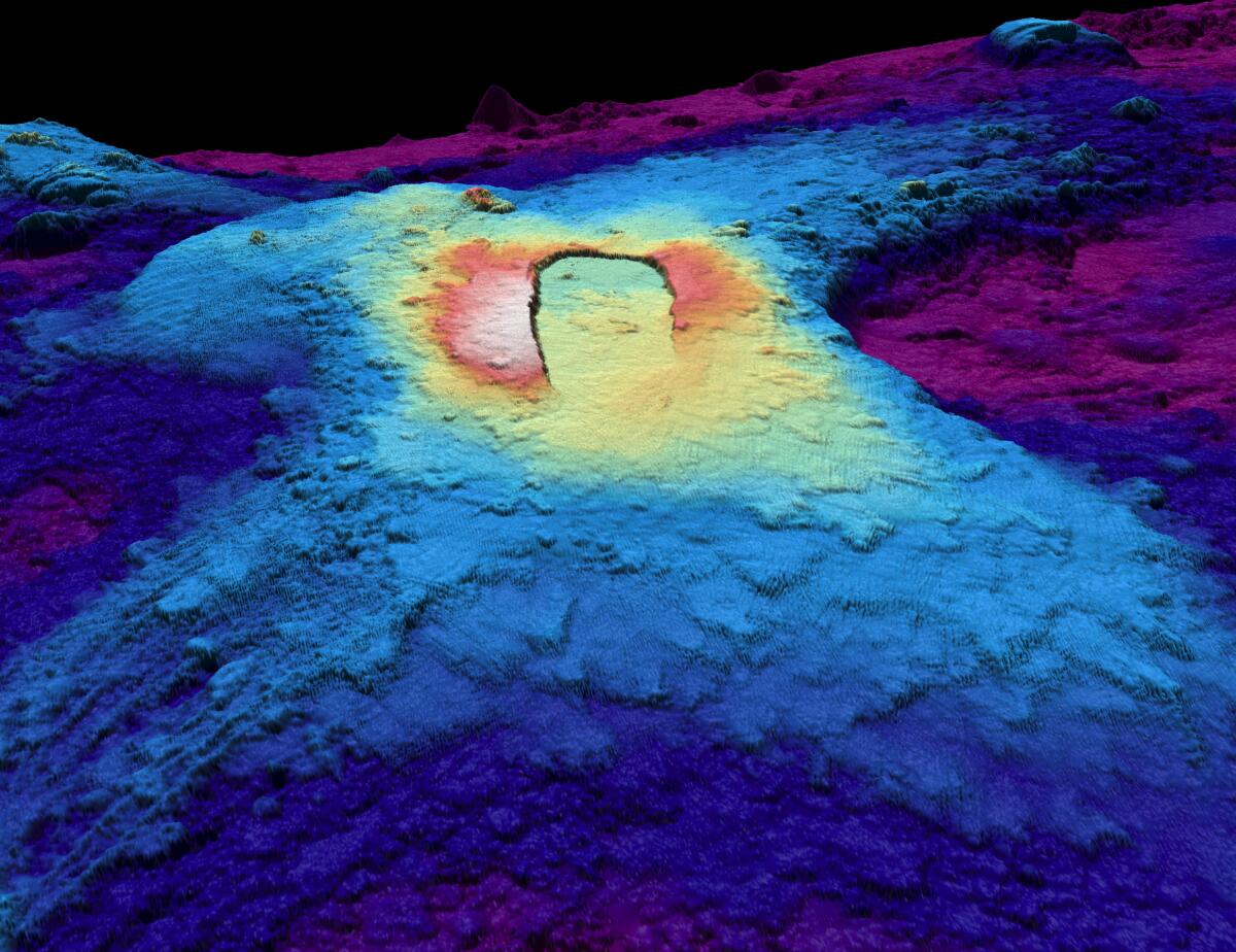 3D image of Axial Seamount volcano