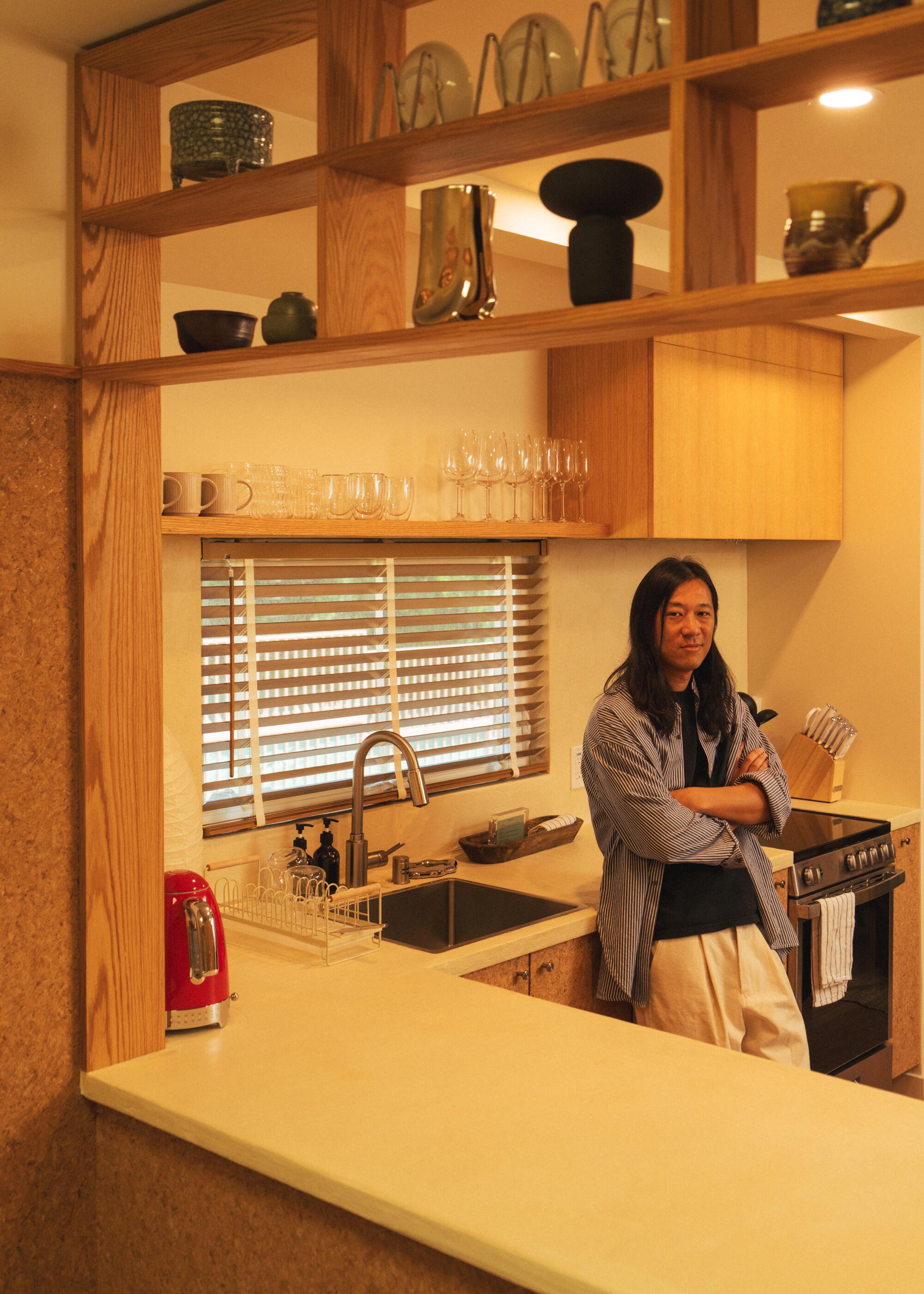 Architect Paul Chan in the kitchen of his studio Days of Being.
