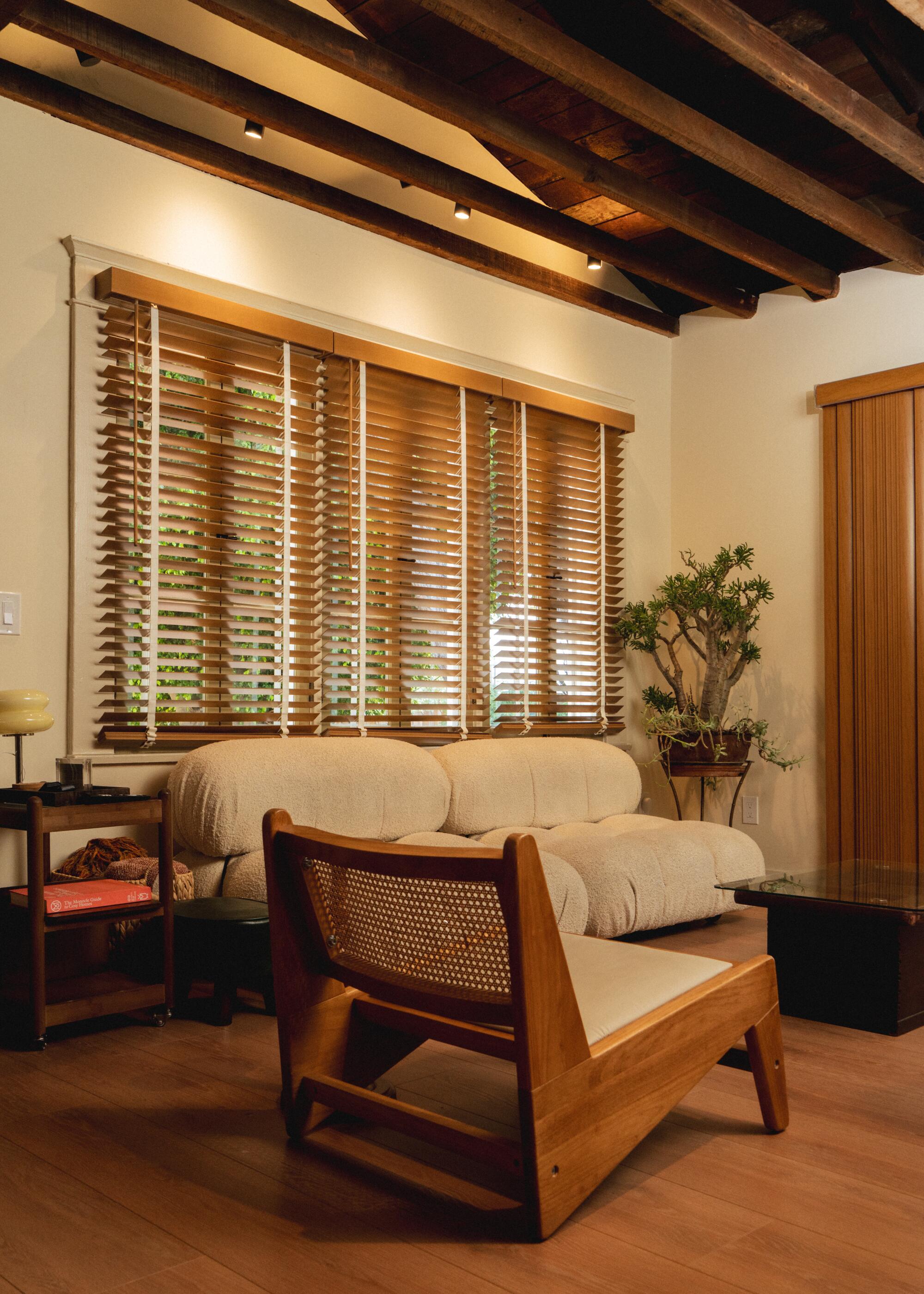 In the living room of the Silverlake studio, Chan aims to create a place of comfort and conversation.