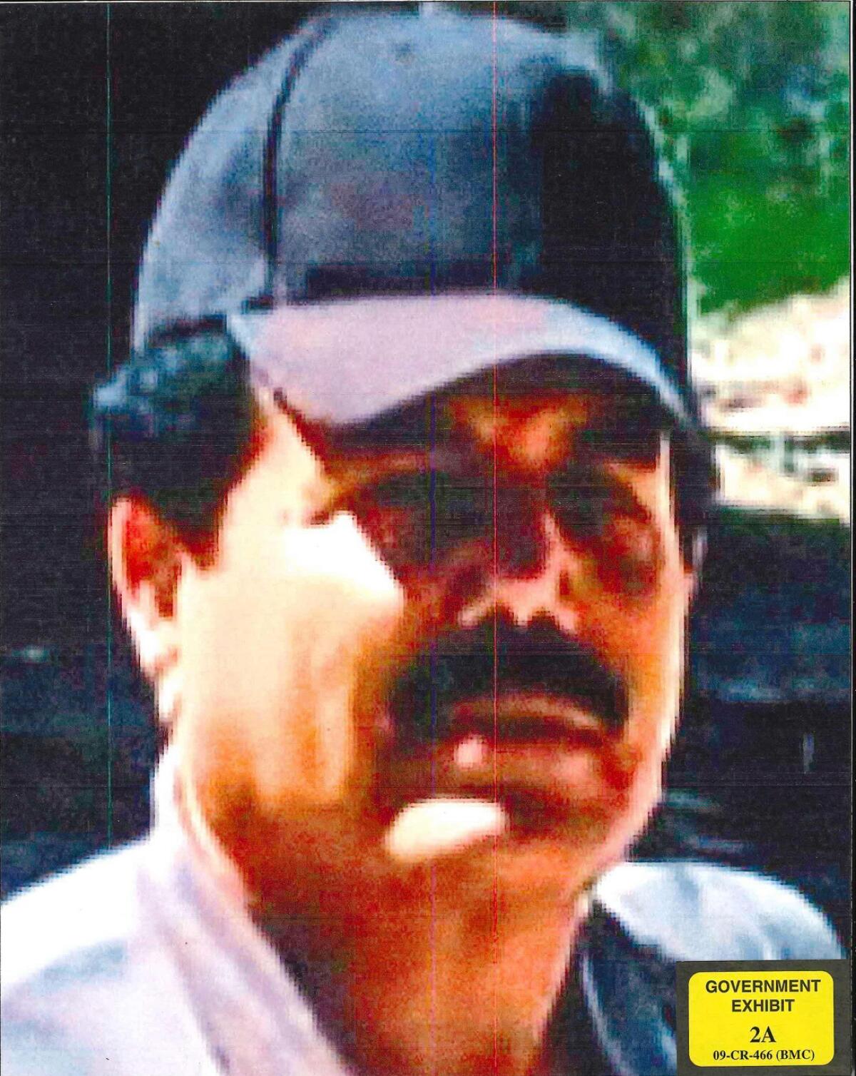 A mugshot of Ismael "El Mayo" Zambada