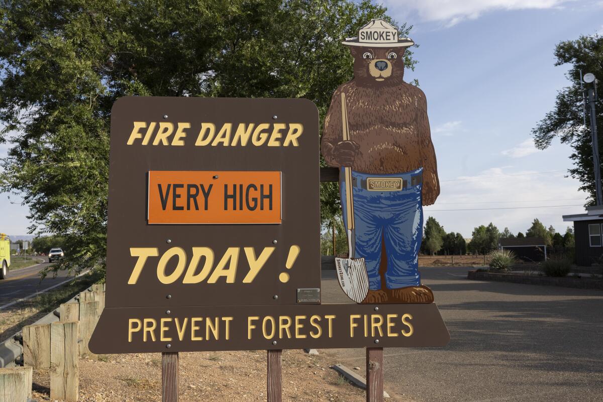 Fire danger was still "very high" in Fredonia, AZ, near the Grand Canyon's north rim, on August 12, 2025.