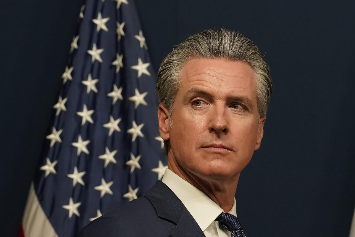 Gov. Gavin Newsom is pushing a measure to redraw California's congressional map to aid Democrats.