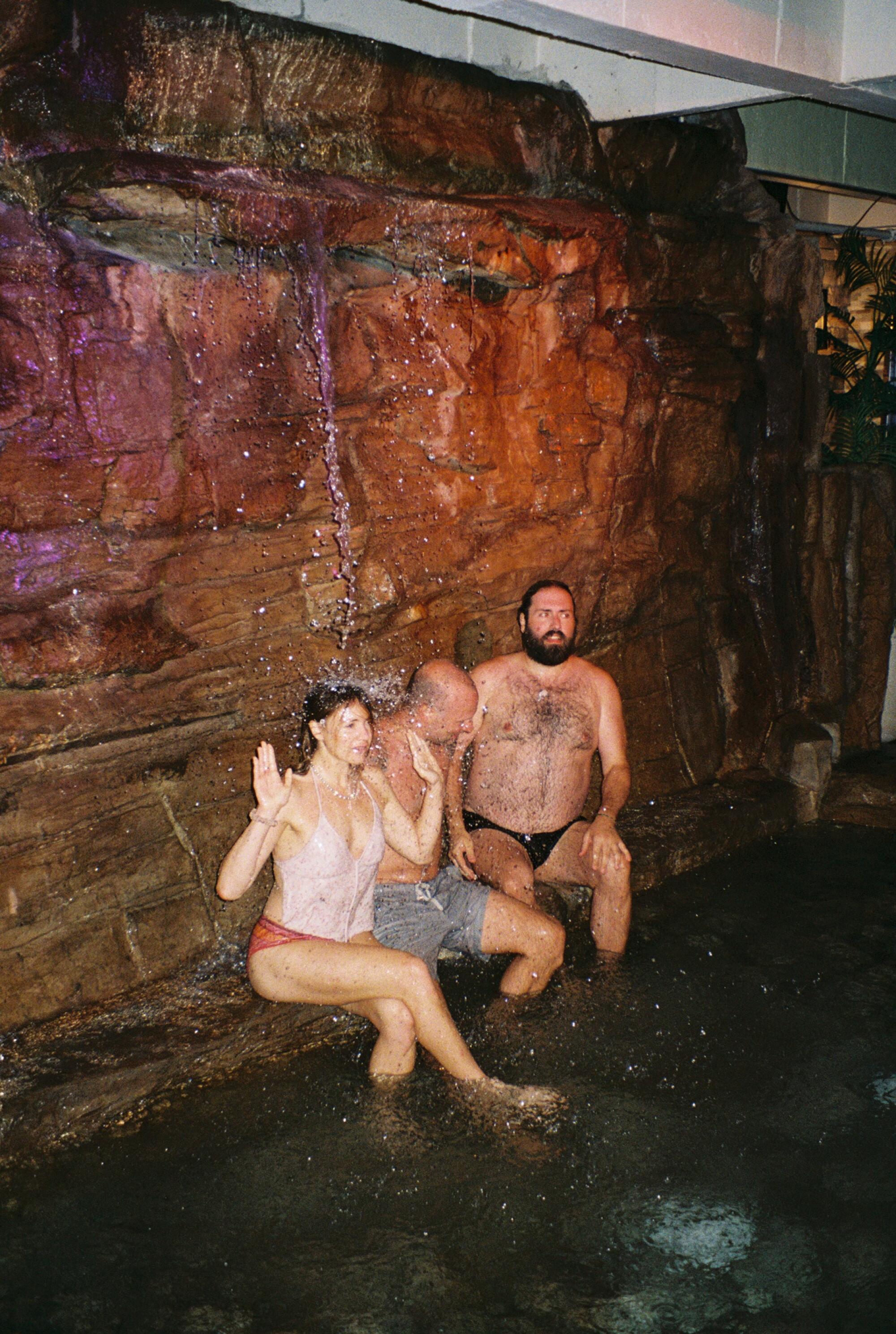 Spa Palace’s waterfall.
