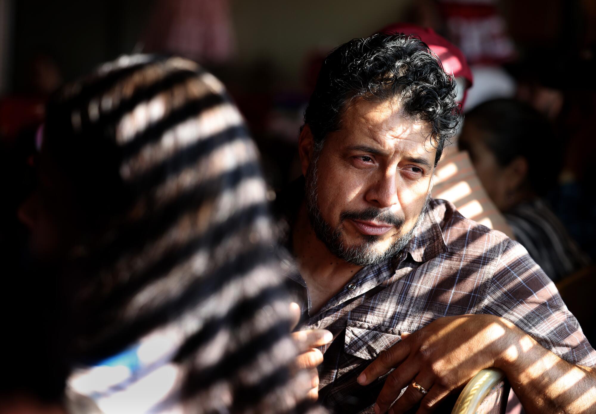 Horacio Zapata, 48, hoped his father would be able to visit Los Angeles, but his visa request was denied.