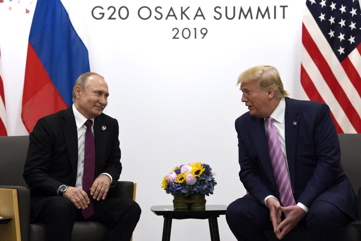 President Trump meets with Russian President Vladimir Putin