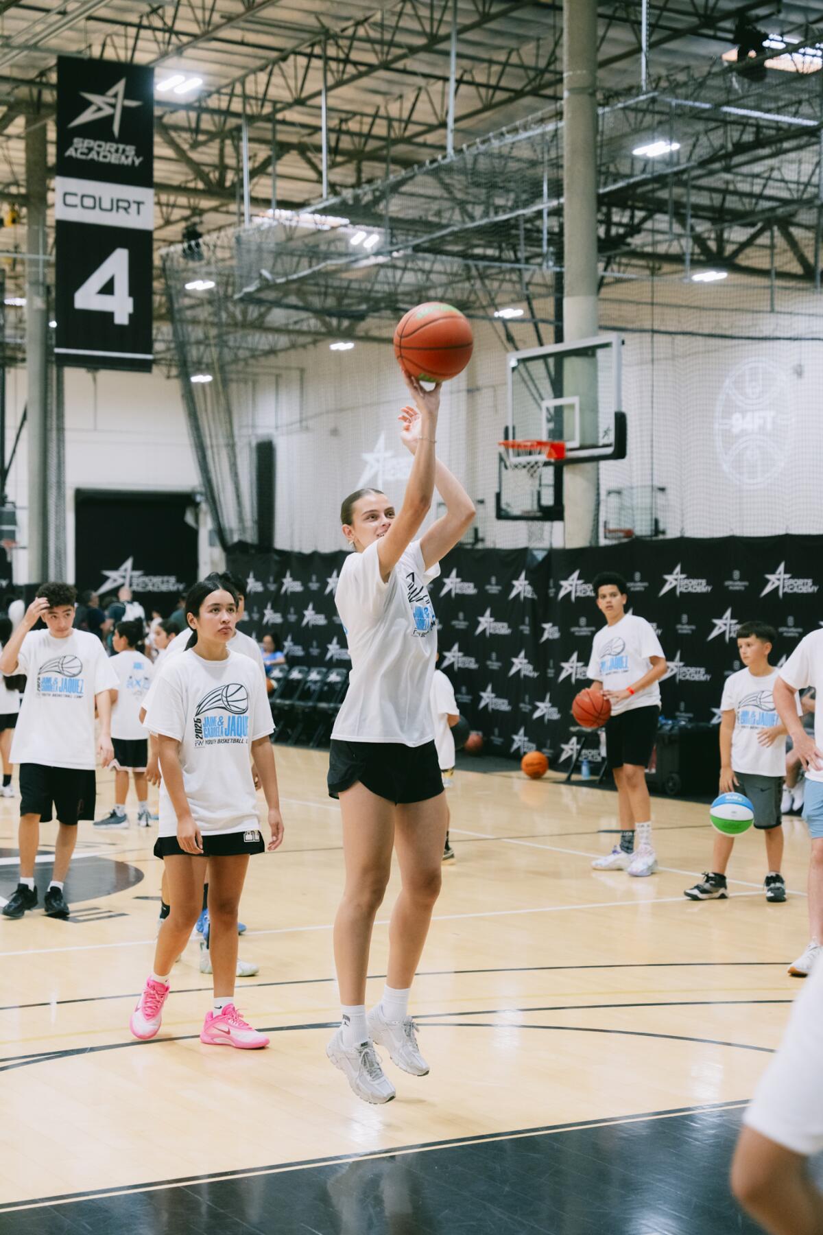 UCLA stars Jaime Jaquez Jr. and Gabriela Jaquez share lessons with kids close to home