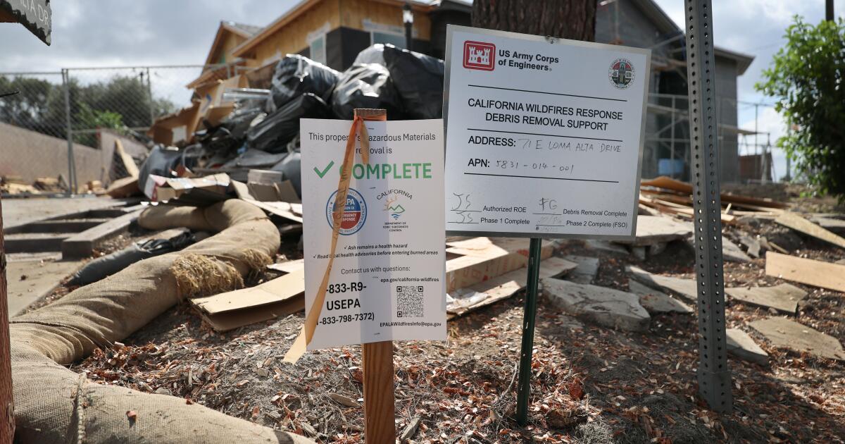 Eaton fire contaminated Altadena with lead. It’s lingering even after cleanup, final county report finds