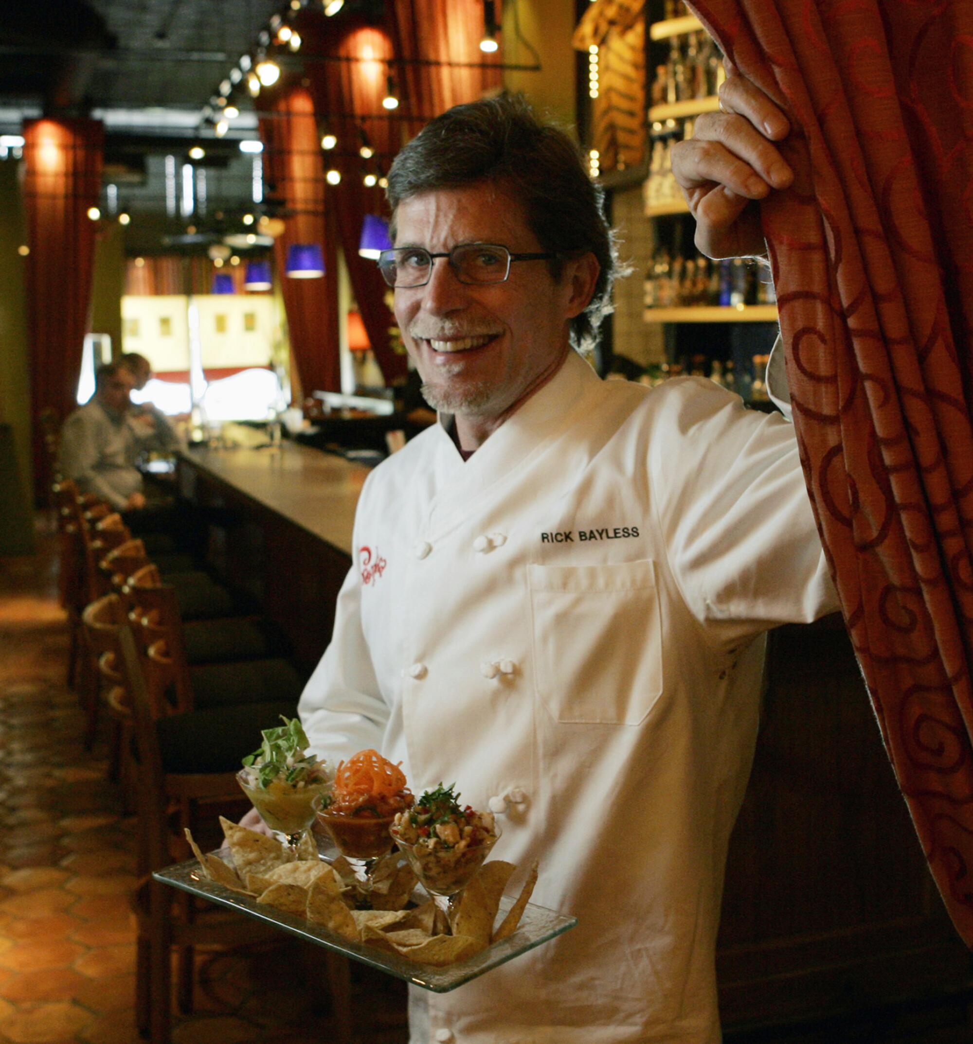 Chef Rick Bayless at his restaurant, Frontera Grill, in Chicago.