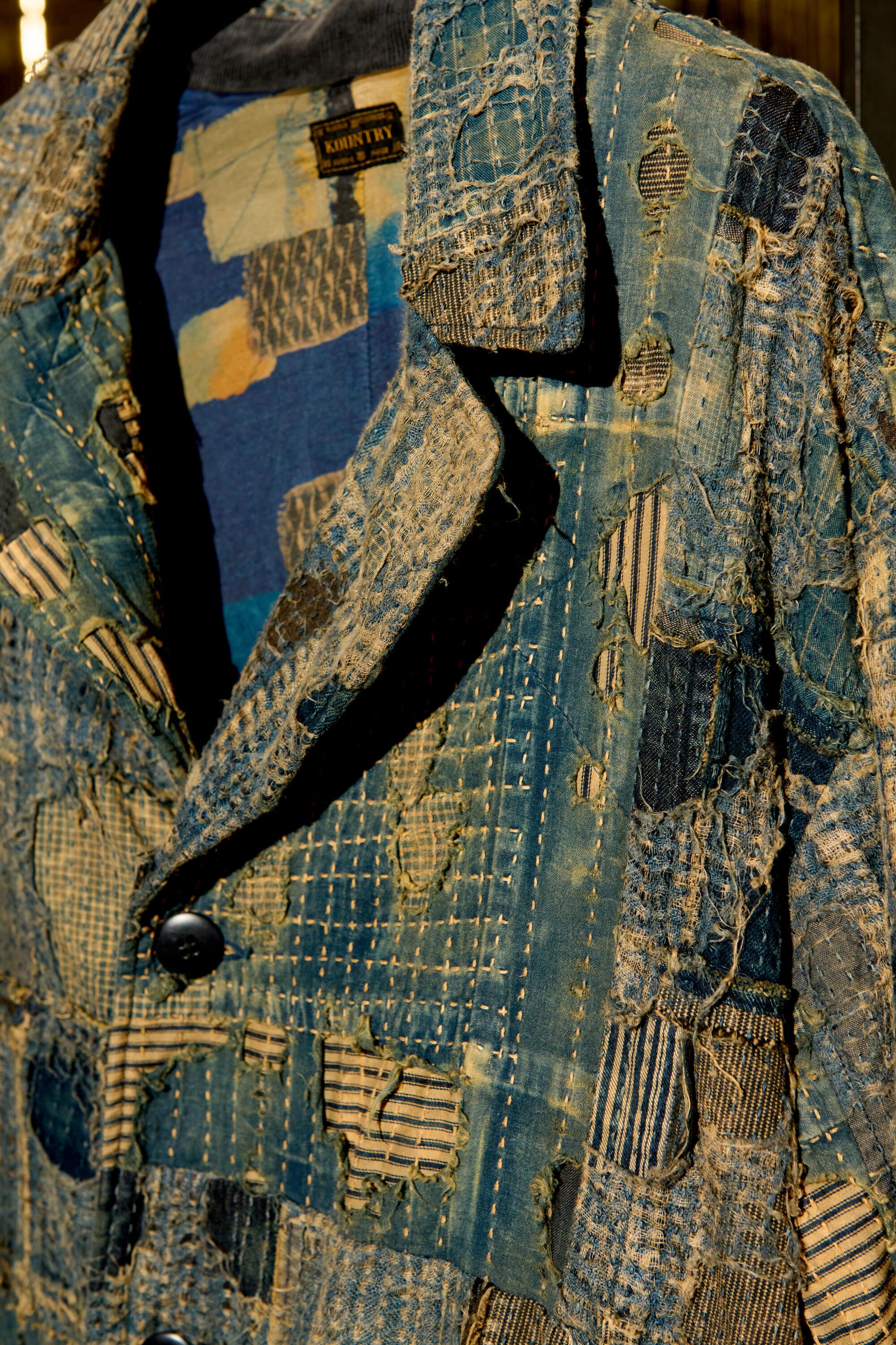 Kapital Boro jacket detail