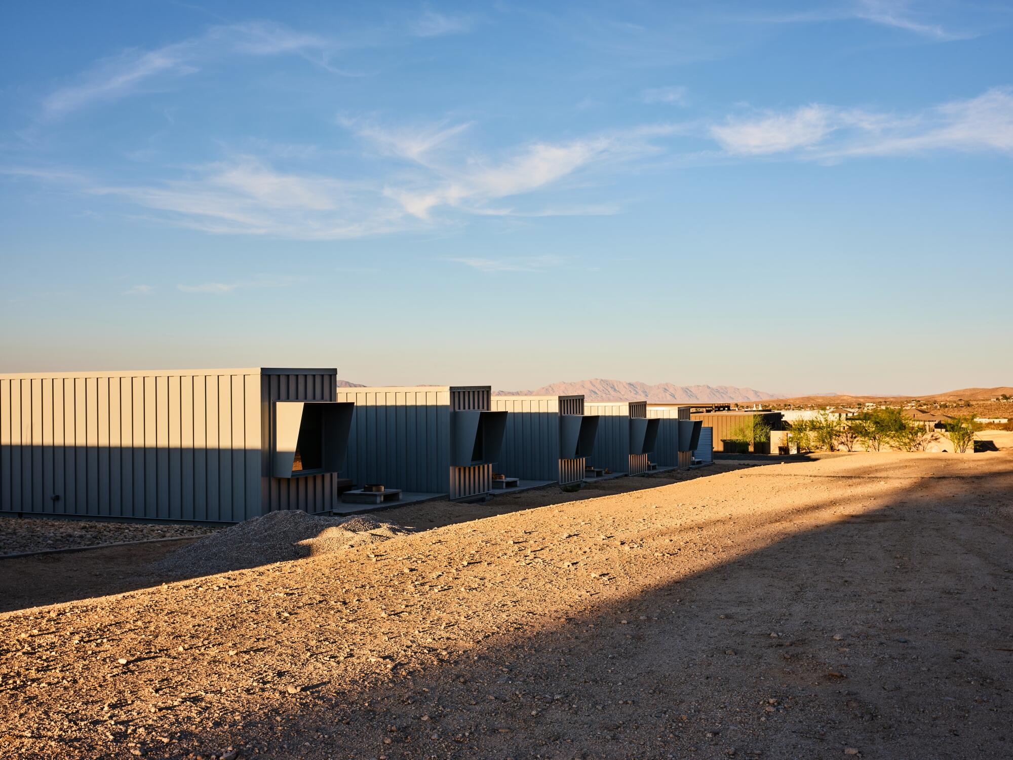 A view of the modular rooms.