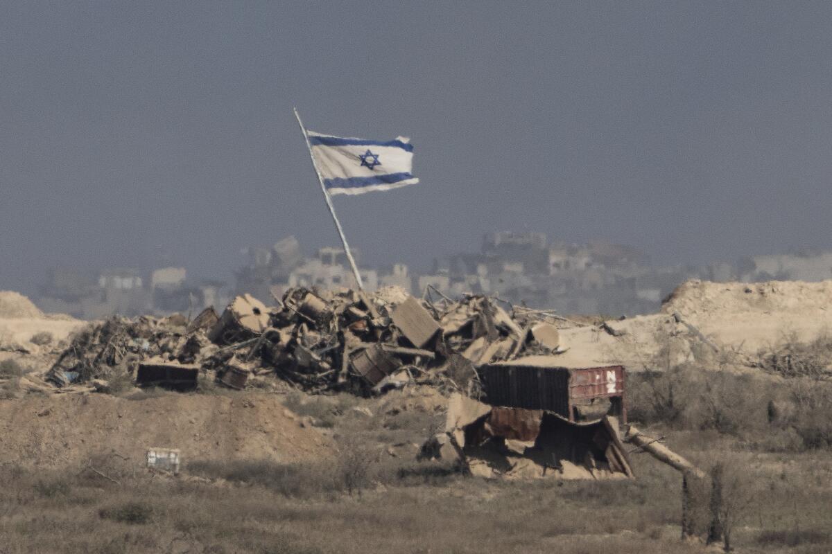 An Israeli flag 