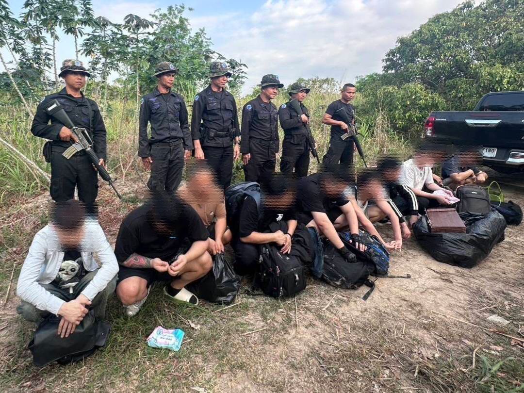 ทัพเรือสกัดจับ 10 ชาวจีน หนีรังสแกมเมอร์กัมพูชา ลอบเข้าไทย