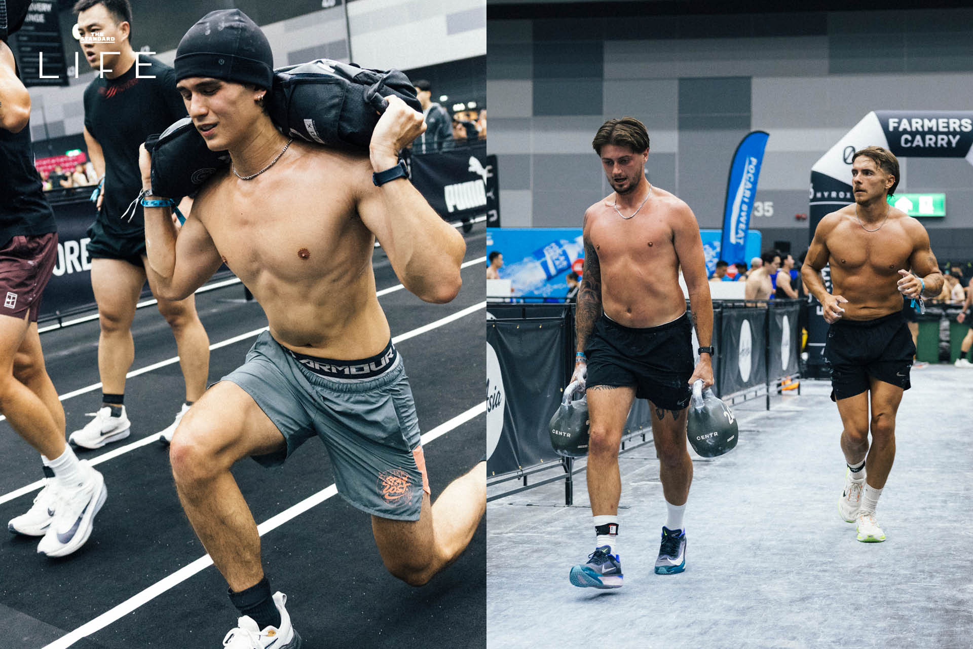 ภาพบรรยากาศนักแสดงและอินฟลูเอนเซอร์ชื่อดังร่วมการแข่งขัน Men Doubles สุดเข้มข้น ในงาน BYD HYROX Bangkok 2026 ณ ไบเทค บางนา 11