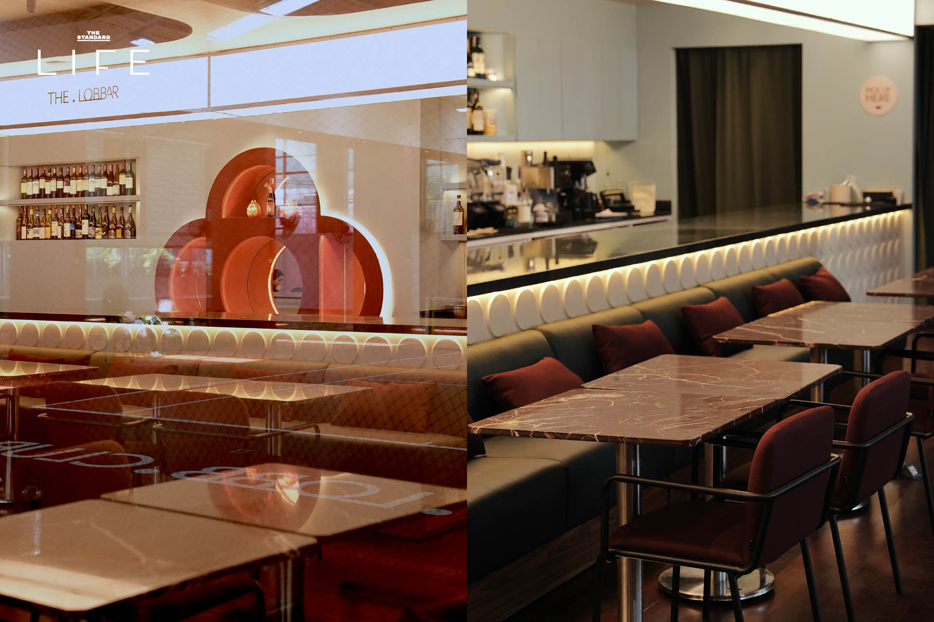 ภาพ The Lobb Club สปอร์ตและโซเชียลคลับดีไซน์จัดจ้าน โทนสีแดงอิฐ ส้ม ฟ้า ย่านสาธุประดิษฐ์ 3