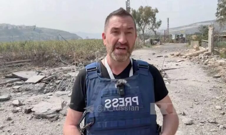 เปิดนาทีขีปนาวุธ ยิงถล่มใกล้นักข่าวรัสเซีย ระหว่างรายงานข่าวในเลบานอน อิสราเอลลั่นเตือนแล้ว