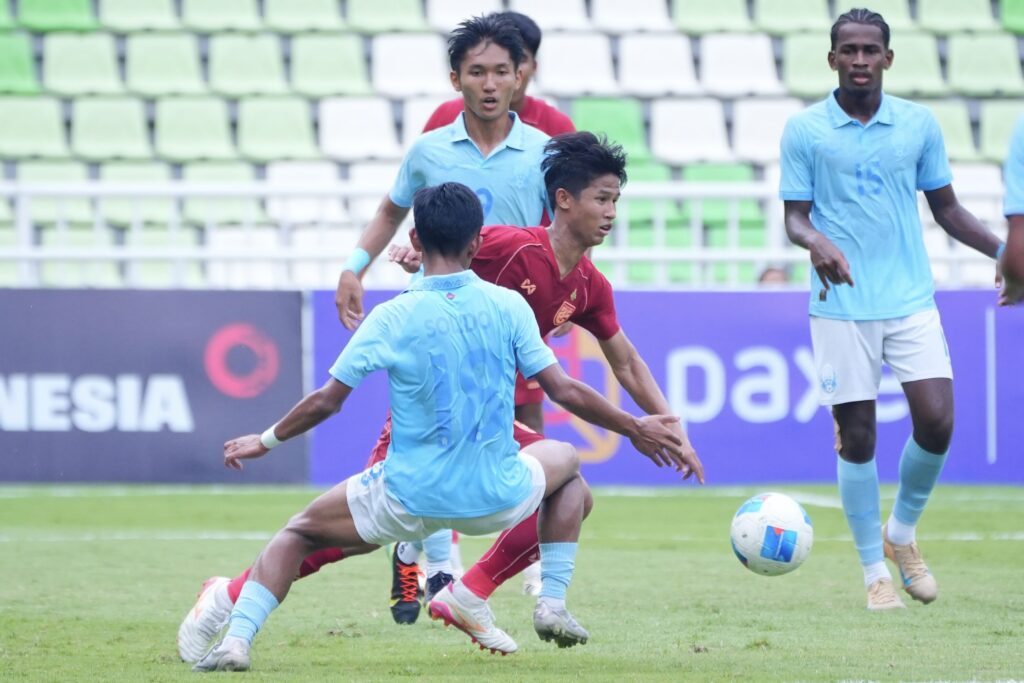 บอลยู-19 ปีไทย ถล่ม ‘เขมร’ กระจุย 4-0 ทะลุเข้าชิงบอลอาเซียน
