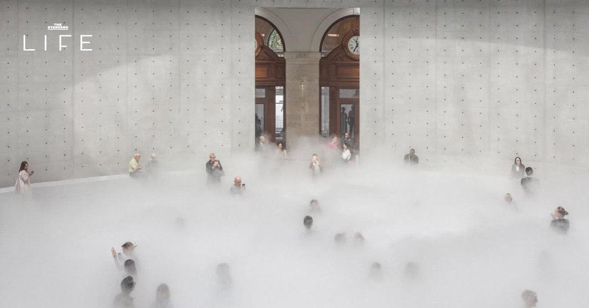 สัมผัสประติมากรรมหมอก Cloud #07156 โดย Fujiko Nakaya ที่ปารีส